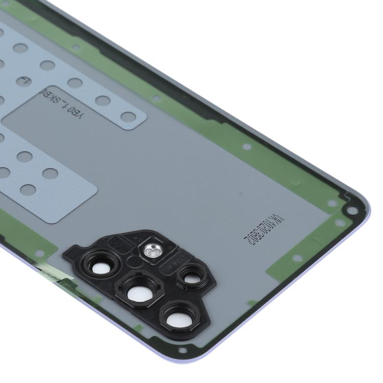 For Samsung Galaxy A32 4G SM-A325F Battery Back Cover with Camera Lens Cover(Purple) - Back Cover by buy2fix | Online Shopping UK | buy2fix