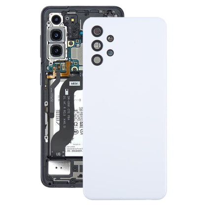 For Samsung Galaxy A32 4G SM-A325F Battery Back Cover with Camera Lens Cover(White) - Back Cover by buy2fix | Online Shopping UK | buy2fix