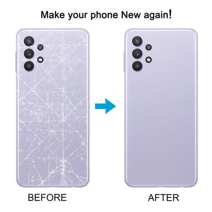 For Samsung Galaxy A32 4G SM-A325F Battery Back Cover with Camera Lens Cover(White) - Back Cover by buy2fix | Online Shopping UK | buy2fix