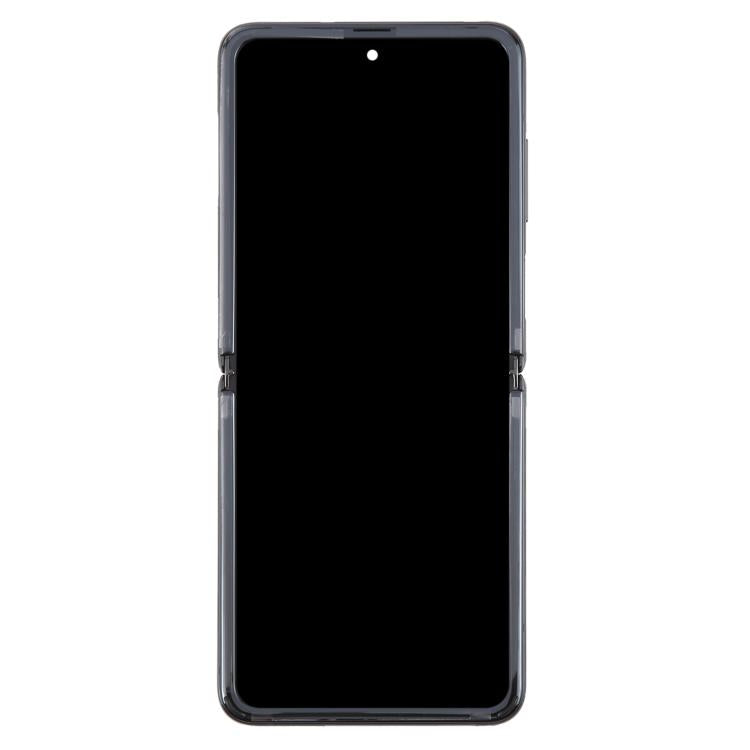 For Samsung Galaxy Z Flip SM-F700 LCD Screen Digitizer Full Assembly with Frame (Black) - LCD Screen by buy2fix | Online Shopping UK | buy2fix