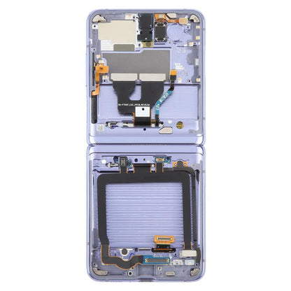 For Samsung Galaxy Z Flip SM-F700 LCD Screen Digitizer Full Assembly with Frame (Purple) - LCD Screen by buy2fix | Online Shopping UK | buy2fix