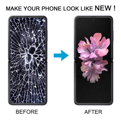 For Samsung Galaxy Z Flip SM-F700 LCD Screen Digitizer Full Assembly with Frame (Purple) - LCD Screen by buy2fix | Online Shopping UK | buy2fix