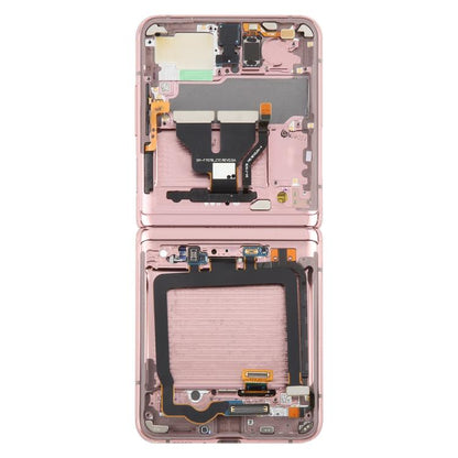 For Samsung Galaxy Z Flip 5G SM-F707 LCD Screen Digitizer Full Assembly with Frame (Pink) - LCD Screen by buy2fix | Online Shopping UK | buy2fix