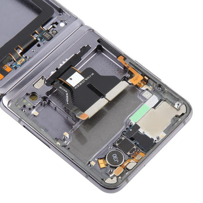 For Samsung Galaxy Z Flip 5G SM-F707 LCD Screen Digitizer Full Assembly with Frame (Grey) - LCD Screen by buy2fix | Online Shopping UK | buy2fix