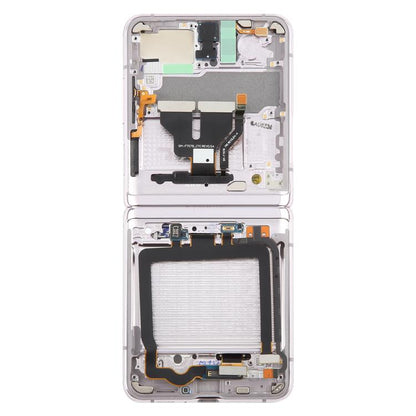 For Samsung Galaxy Z Flip 5G SM-F707 LCD Screen Digitizer Full Assembly with Frame (Gold) - LCD Screen by buy2fix | Online Shopping UK | buy2fix