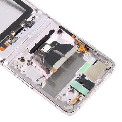 For Samsung Galaxy Z Flip 5G SM-F707 LCD Screen Digitizer Full Assembly with Frame (Gold) - LCD Screen by buy2fix | Online Shopping UK | buy2fix