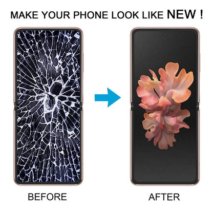 For Samsung Galaxy Z Flip 5G SM-F707 LCD Screen Digitizer Full Assembly with Frame (Pink) - LCD Screen by buy2fix | Online Shopping UK | buy2fix