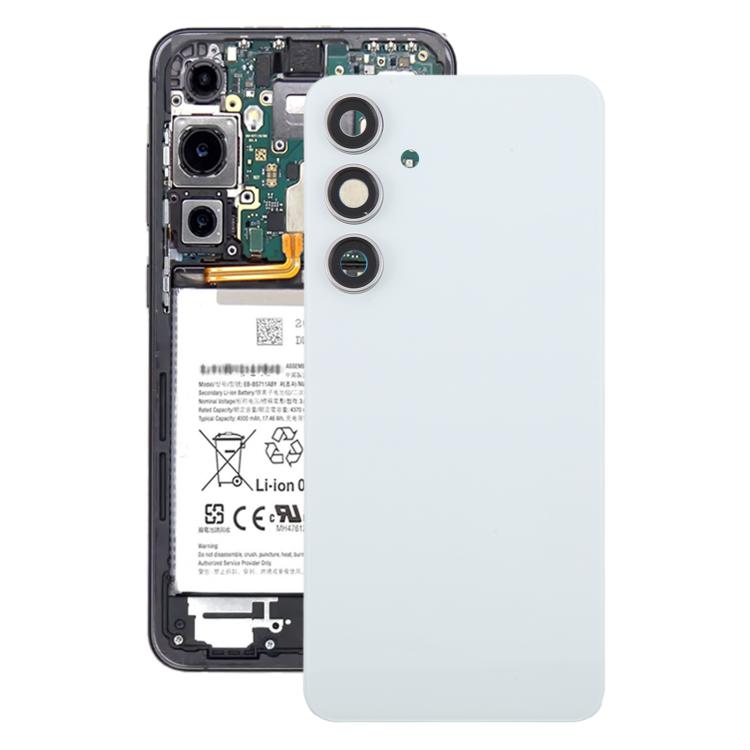 For Samsung Galaxy S24 FE SM-S721B OEM Back Cover with Camera Lens Cover(White) -  by buy2fix | Online Shopping UK | buy2fix