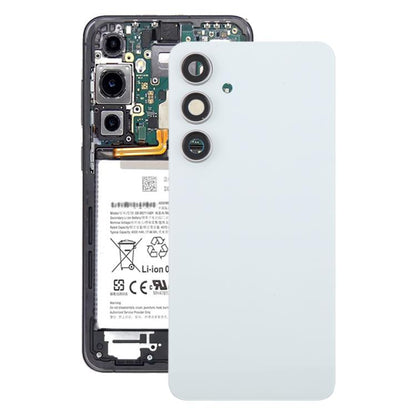For Samsung Galaxy S24 FE SM-S721B OEM Back Cover with Camera Lens Cover(White) -  by buy2fix | Online Shopping UK | buy2fix
