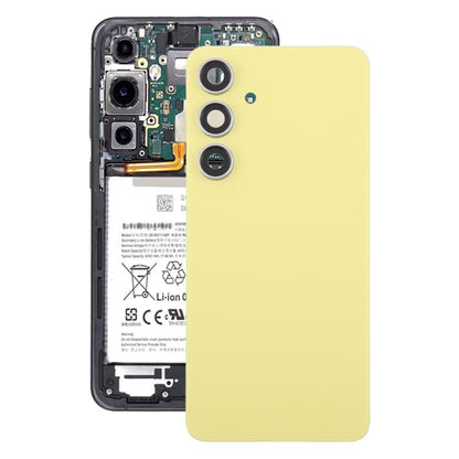 For Samsung Galaxy S24 FE SM-S721B OEM Back Cover with Camera Lens Cover(Yellow) -  by buy2fix | Online Shopping UK | buy2fix