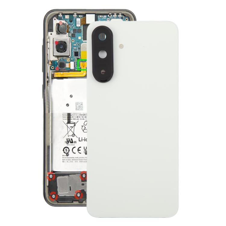 For Samsung Galaxy A36 SM-A366B OEM Back Cover with Camera Lens Cover(White) - Back Cover by buy2fix | Online Shopping UK | buy2fix