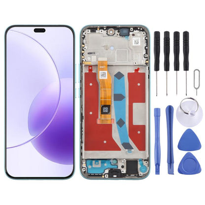 For Honor X70i Original LCD Screen Digitizer Full Assembly with Frame (Green) - LCD Screen by buy2fix | Online Shopping UK | buy2fix