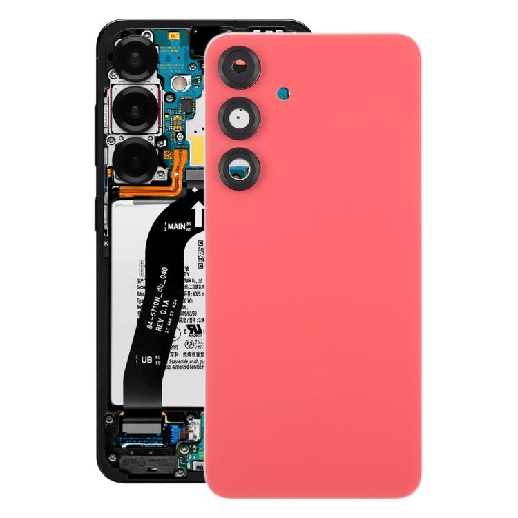 For Samsung Galaxy S25+ SM-S936B OEM Back Cover with Camera Lens Cover(Red) -  by buy2fix | Online Shopping UK | buy2fix