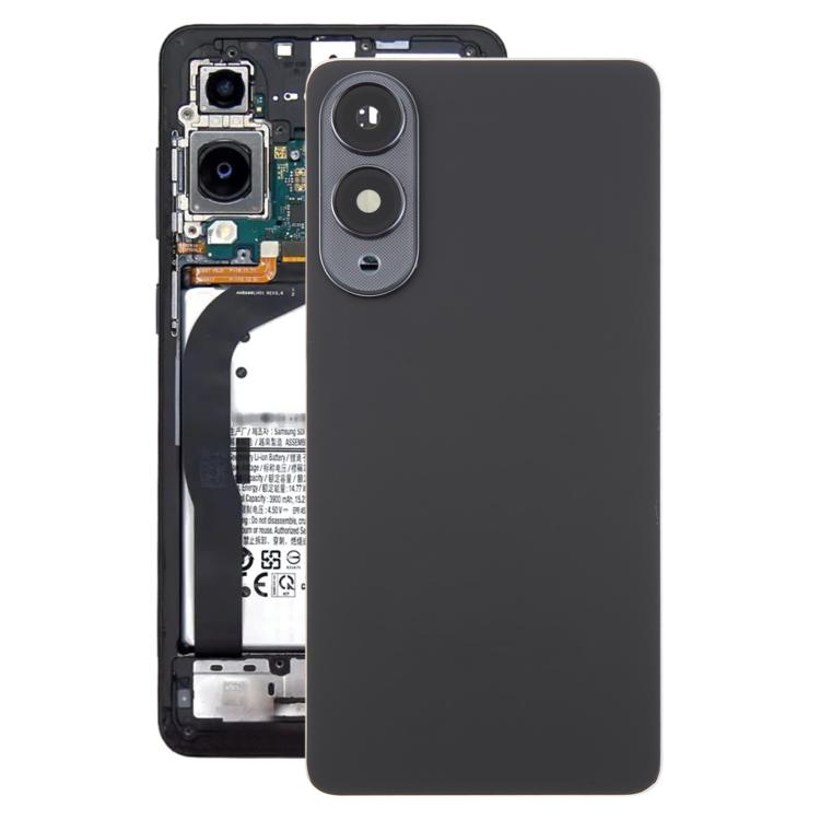 For Samsung Galaxy S25 Edge SM-S937 OEM Back Cover with Camera Lens Cover(Black) - Back Cover by buy2fix | Online Shopping UK | buy2fix
