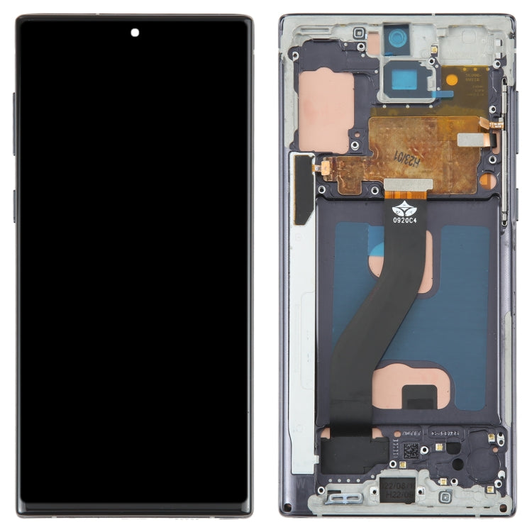 TFT Material LCD Screen for Samsung Galaxy Note10 Digitizer Full Assembly With Frame/Handwriting, Not Supporting Fingerprint Identification(Black) - LCD Screen by buy2fix | Online Shopping UK | buy2fix