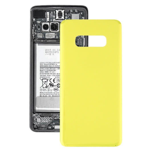 For Galaxy S10e SM-G970F/DS, SM-G970U, SM-G970W Original Battery Back Cover (Yellow) - Back Cover by buy2fix | Online Shopping UK | buy2fix