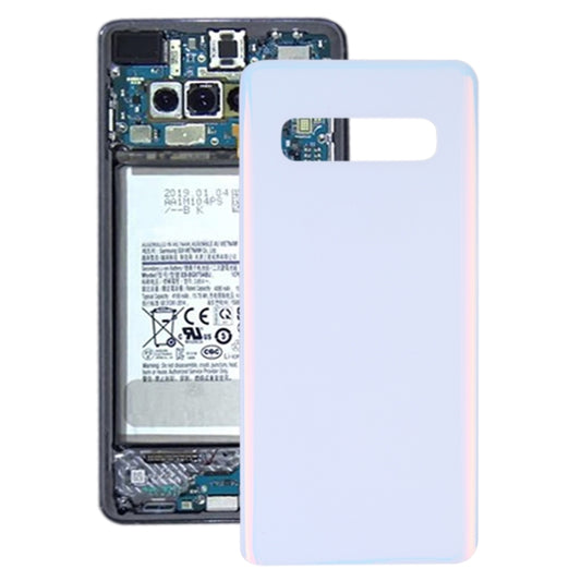 For Galaxy S10 SM-G973F/DS, SM-G973U, SM-G973W Original Battery Back Cover (White) - Back Cover by buy2fix | Online Shopping UK | buy2fix