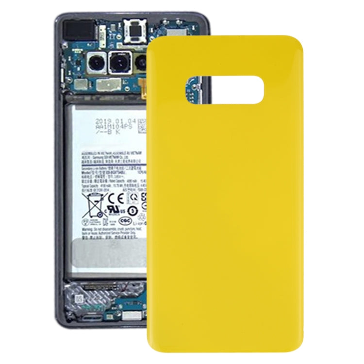 For Galaxy S10e SM-G970F/DS, SM-G970U, SM-G970W Battery Back Cover (Yellow) - Back Cover by buy2fix | Online Shopping UK | buy2fix