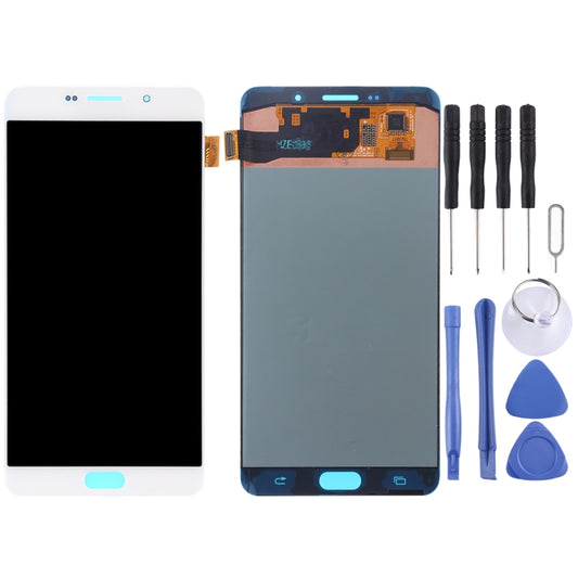 Original Super AMOLED LCD Screen for Galaxy A9 Pro (2016) / A910F Digitizer Full Assembly (White) - LCD Screen by buy2fix | Online Shopping UK | buy2fix