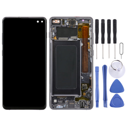 Original Super AMOLED LCD Screen for Samsung Galaxy S10+ Digitizer Full Assembly with Frame (Black) - LCD Screen by buy2fix | Online Shopping UK | buy2fix