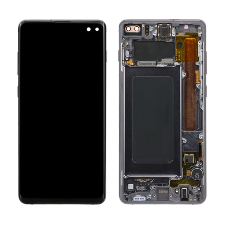 Original Super AMOLED LCD Screen for Samsung Galaxy S10+ Digitizer Full Assembly with Frame (Black) - LCD Screen by buy2fix | Online Shopping UK | buy2fix