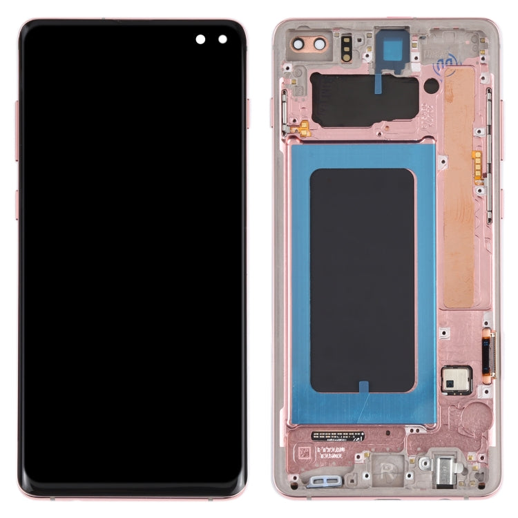 Original Super AMOLED LCD Screen for Samsung Galaxy S10+ Digitizer Full Assembly with Frame (Pink) - LCD Screen by buy2fix | Online Shopping UK | buy2fix