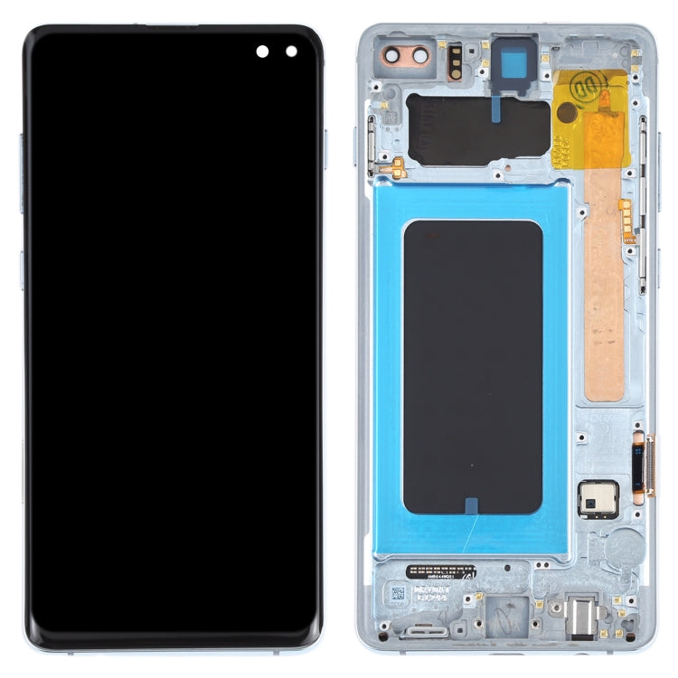 Original Super AMOLED LCD Screen for Samsung Galaxy S10+ Digitizer Full Assembly with Frame (Blue) - LCD Screen by buy2fix | Online Shopping UK | buy2fix