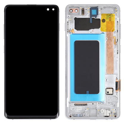 Original Super AMOLED LCD Screen for Samsung Galaxy S10+ Digitizer Full Assembly with Frame (Silver) - LCD Screen by buy2fix | Online Shopping UK | buy2fix