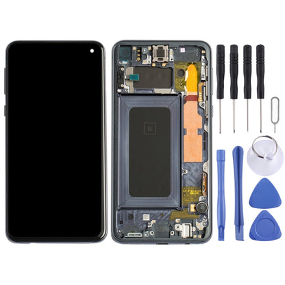 Original Super AMOLED LCD Screen Digitizer Full Assembly with Frame for Samsung Galaxy S10e (Black) - LCD Screen by buy2fix | Online Shopping UK | buy2fix