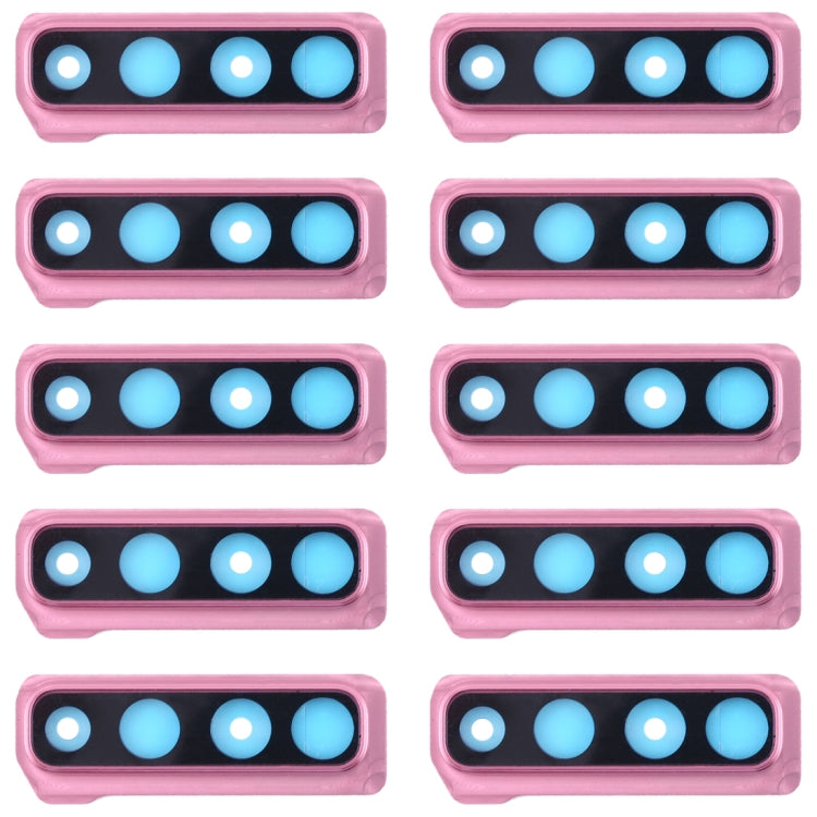 For Galaxy A9 (2018) A920F/DS 10pcs Camera Lens Cover (Pink) - Camera Series by buy2fix | Online Shopping UK | buy2fix