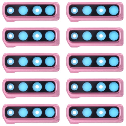 For Galaxy A9 (2018) A920F/DS 10pcs Camera Lens Cover (Pink) - Camera Series by buy2fix | Online Shopping UK | buy2fix