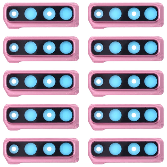 For Galaxy A9 (2018) A920F/DS 10pcs Camera Lens Cover (Pink) - Camera Series by buy2fix | Online Shopping UK | buy2fix