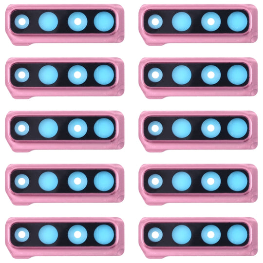 For Galaxy A9 (2018) A920F/DS 10pcs Camera Lens Cover (Pink)