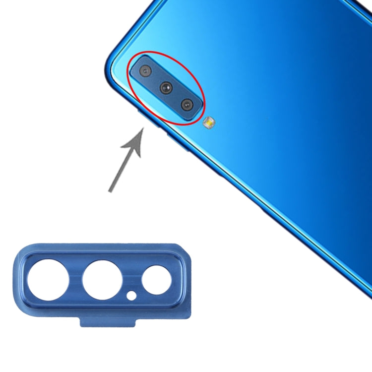 For Galaxy A7 (2018) A750F/DS 10pcs Camera Lens Cover (Blue) - Camera Series by buy2fix | Online Shopping UK | buy2fix