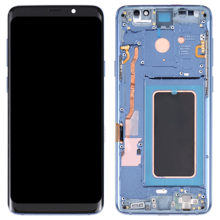 Original Super AMOLED LCD Screen for Galaxy S9 / G960F / DS / G960U / G960W / G9600 Digitizer Full Assembly with Frame (Blue) - LCD Screen by buy2fix | Online Shopping UK | buy2fix