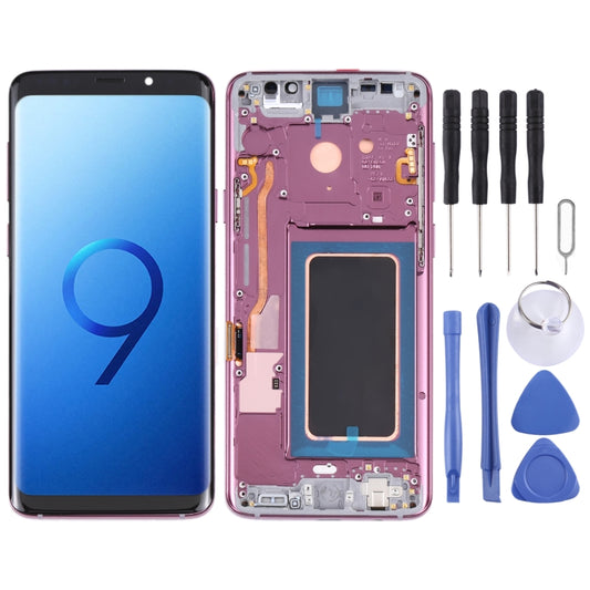 Original Super AMOLED LCD Screen for Galaxy S9 / G960F / DS / G960U / G960W / G9600 Digitizer Full Assembly with Frame (Purple) - LCD Screen by buy2fix | Online Shopping UK | buy2fix