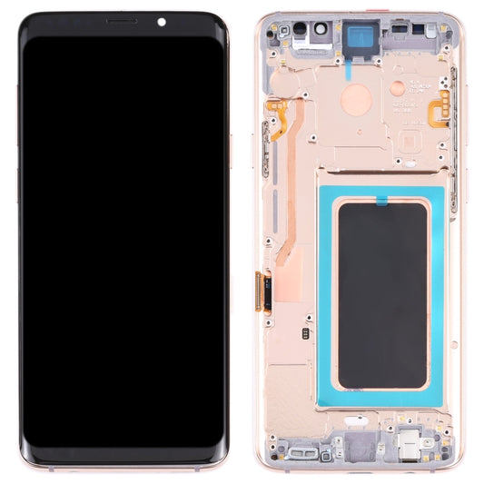 Super AMOLED LCD Screen for Galaxy S9+ / G965F / G965F / DS / G965U / G965W / G9650 Digitizer Full Assembly with Frame (Gold) - LCD Screen by buy2fix | Online Shopping UK | buy2fix