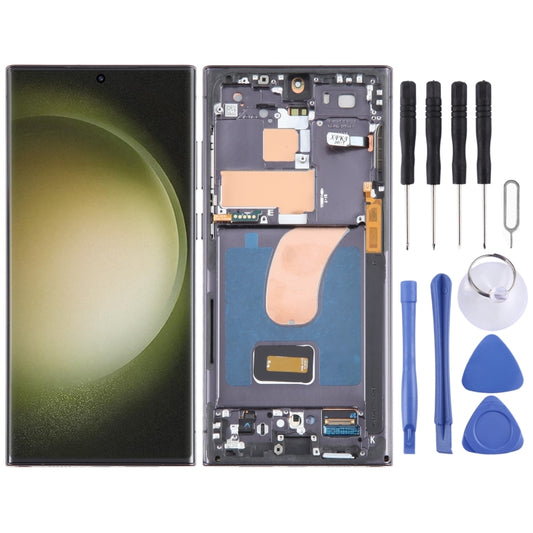 For Samsung Galaxy S23 Ultra SM-S918U US Edition Original LCD Screen Digitizer Full Assembly with Frame (Black) -  by buy2fix | Online Shopping UK | buy2fix