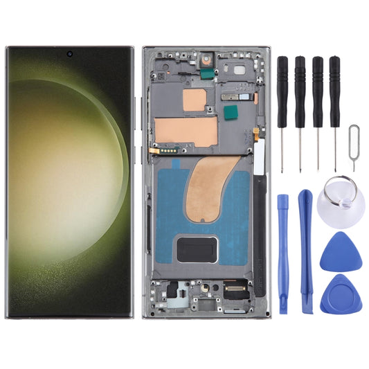For Samsung Galaxy S23 Ultra SM-S918U US Edition Original LCD Screen Digitizer Full Assembly with Frame (Green) -  by buy2fix | Online Shopping UK | buy2fix