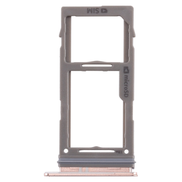 For Samsung Galaxy S10+ / S10 / S10e SIM Card Tray + Micro SD Card Tray (Rose Gold) - Card Tray by buy2fix | Online Shopping UK | buy2fix