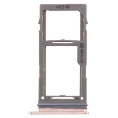 For Samsung Galaxy S10+ / S10 / S10e SIM Card Tray + Micro SD Card Tray (Rose Gold) - Card Tray by buy2fix | Online Shopping UK | buy2fix