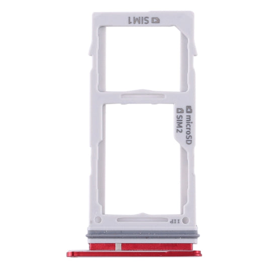 For Samsung Galaxy S10+ / S10 / S10e SIM Card Tray + Micro SD Card Tray (Red) - Card Tray by buy2fix | Online Shopping UK | buy2fix