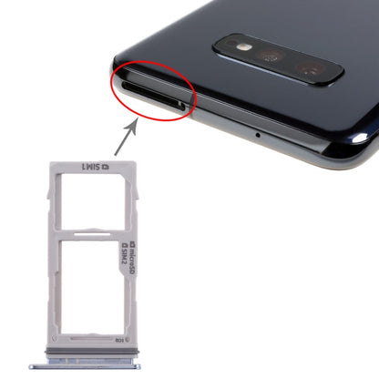 For Galaxy S10+ / S10 / S10e SIM Card Tray + SIM Card Tray / Micro SD Card Tray (Blue) - Card Tray by buy2fix | Online Shopping UK | buy2fix