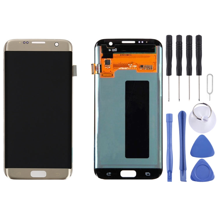 Original LCD Display + Touch Panel for Galaxy S7 Edge / G9350 / G935F / G935A / G935V(Gold) - LCD Screen by buy2fix | Online Shopping UK | buy2fix
