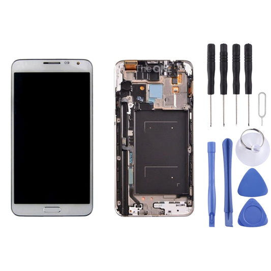 Original LCD Display + Touch Panel with Frame for Galaxy Note 3 Neo / N7505(White) - LCD Screen by buy2fix | Online Shopping UK | buy2fix