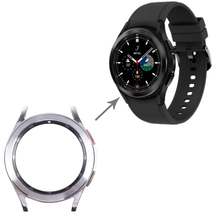 Original LCD Screen Frame Bezel Plate For Samsung Galaxy Watch4 Classic 42mm SM-R880(Silver) - LCD Related Parts by buy2fix | Online Shopping UK | buy2fix
