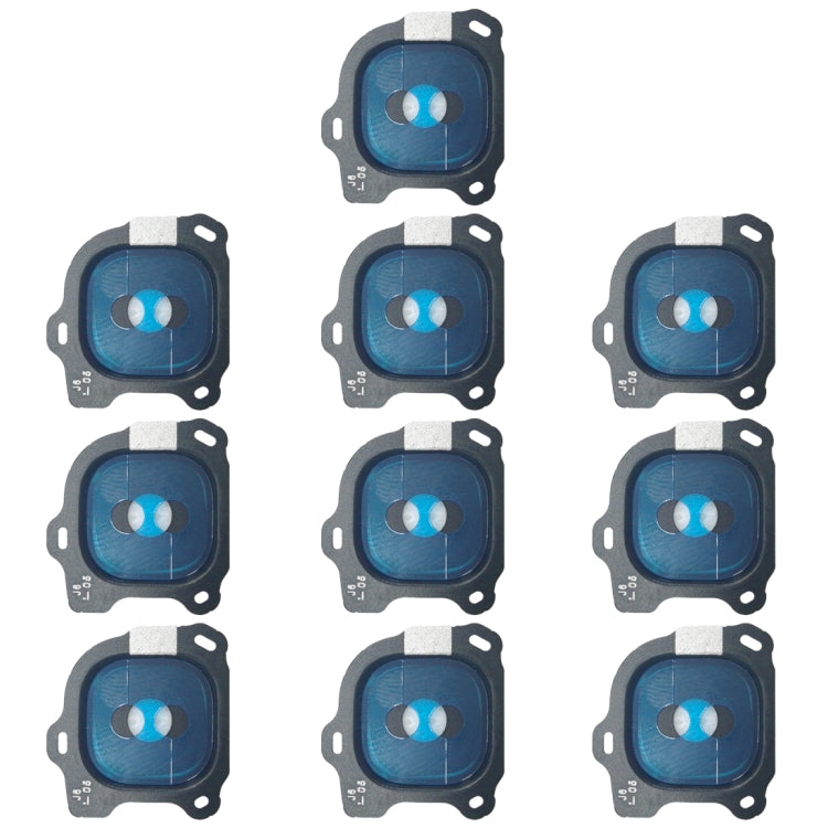 For Galaxy J6 (2018) 10pcs Camera Lens Cover (Black) - Camera Series by buy2fix | Online Shopping UK | buy2fix