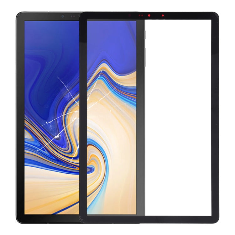 For Galaxy Tab S4 10.5 / SM-T830 / T835  Front Screen Outer Glass Lens (Black) - Outer Glass Lens by buy2fix | Online Shopping UK | buy2fix