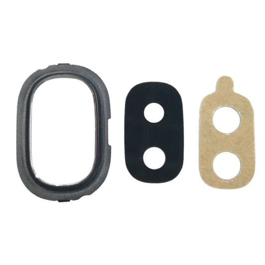 For Galaxy J4, J400F/DS, J400G/DS 10pcs Back Camera Bezel with Lens Cover & Adhesive (Black) - Camera Series by buy2fix | Online Shopping UK | buy2fix