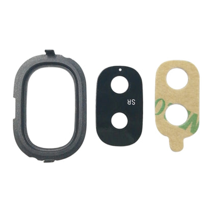For Galaxy J4, J400F/DS, J400G/DS 10pcs Back Camera Bezel with Lens Cover & Adhesive (Black) - Camera Series by buy2fix | Online Shopping UK | buy2fix